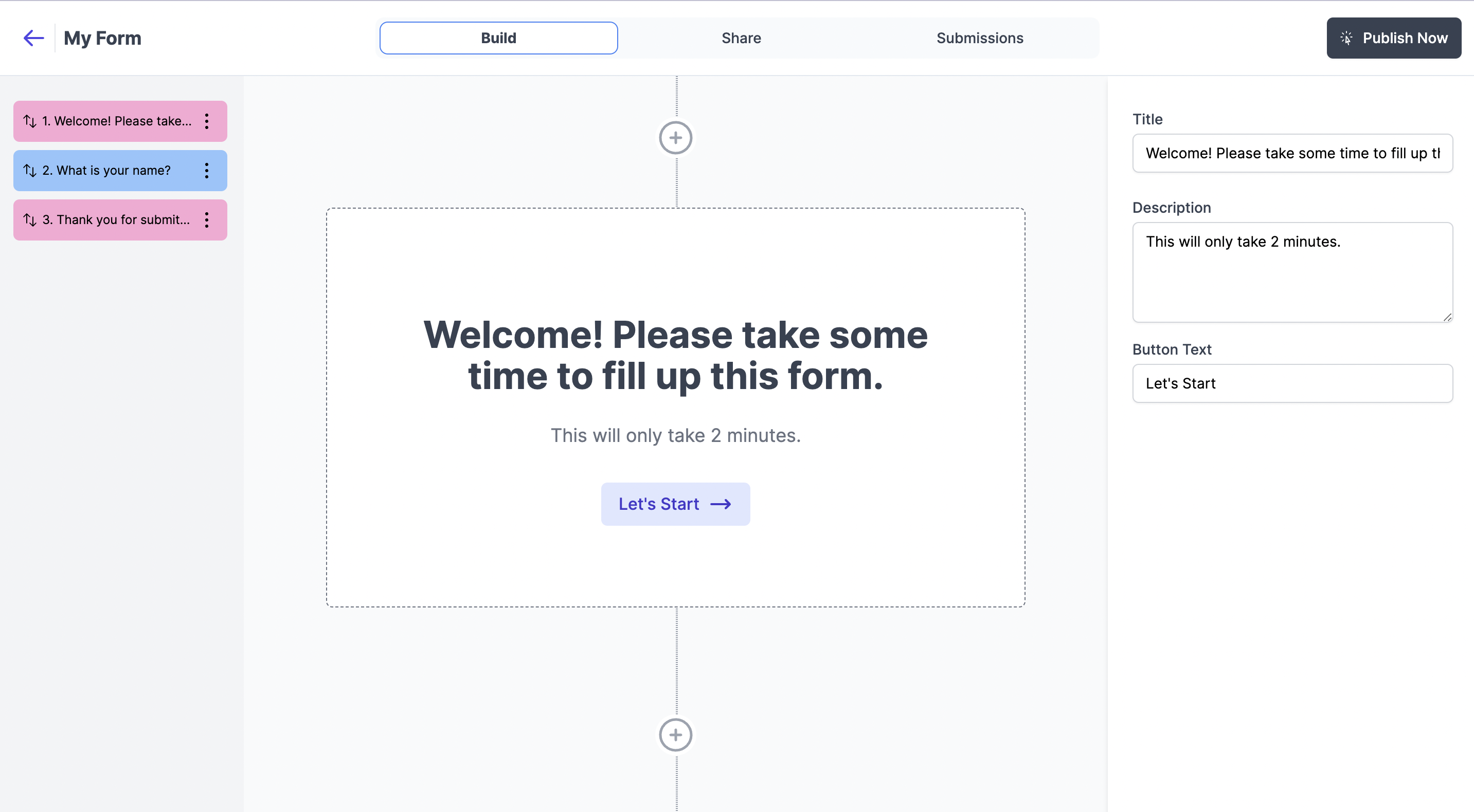 Example Fillout live form
